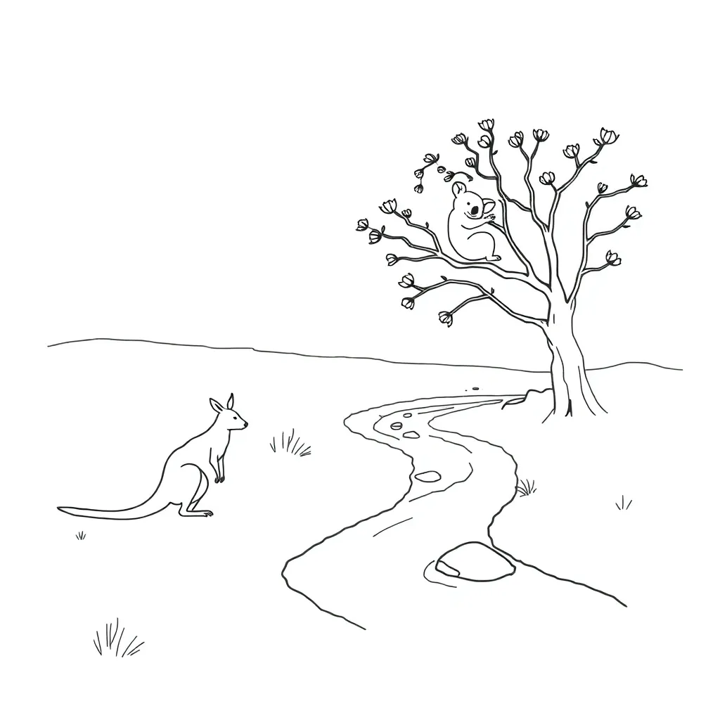Books, musical notes, and story elements illustration
