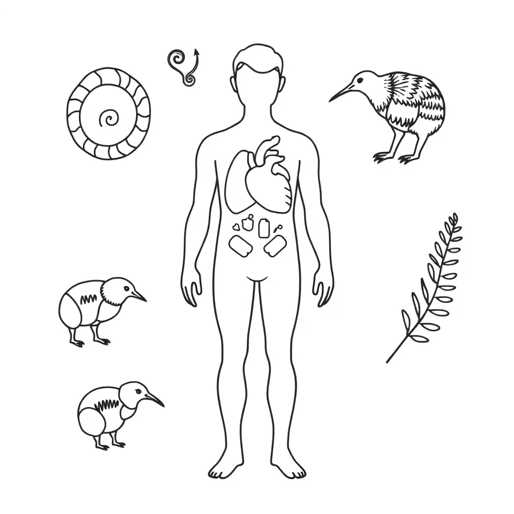 Human body systems diagram