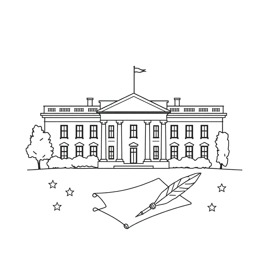 Washington and Jefferson political legacy illustration
