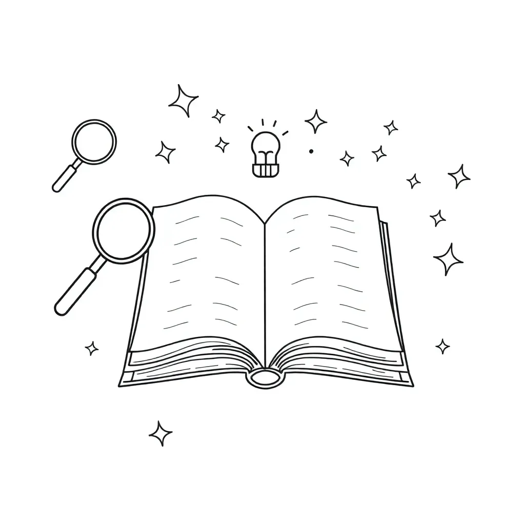 Student reading and taking notes