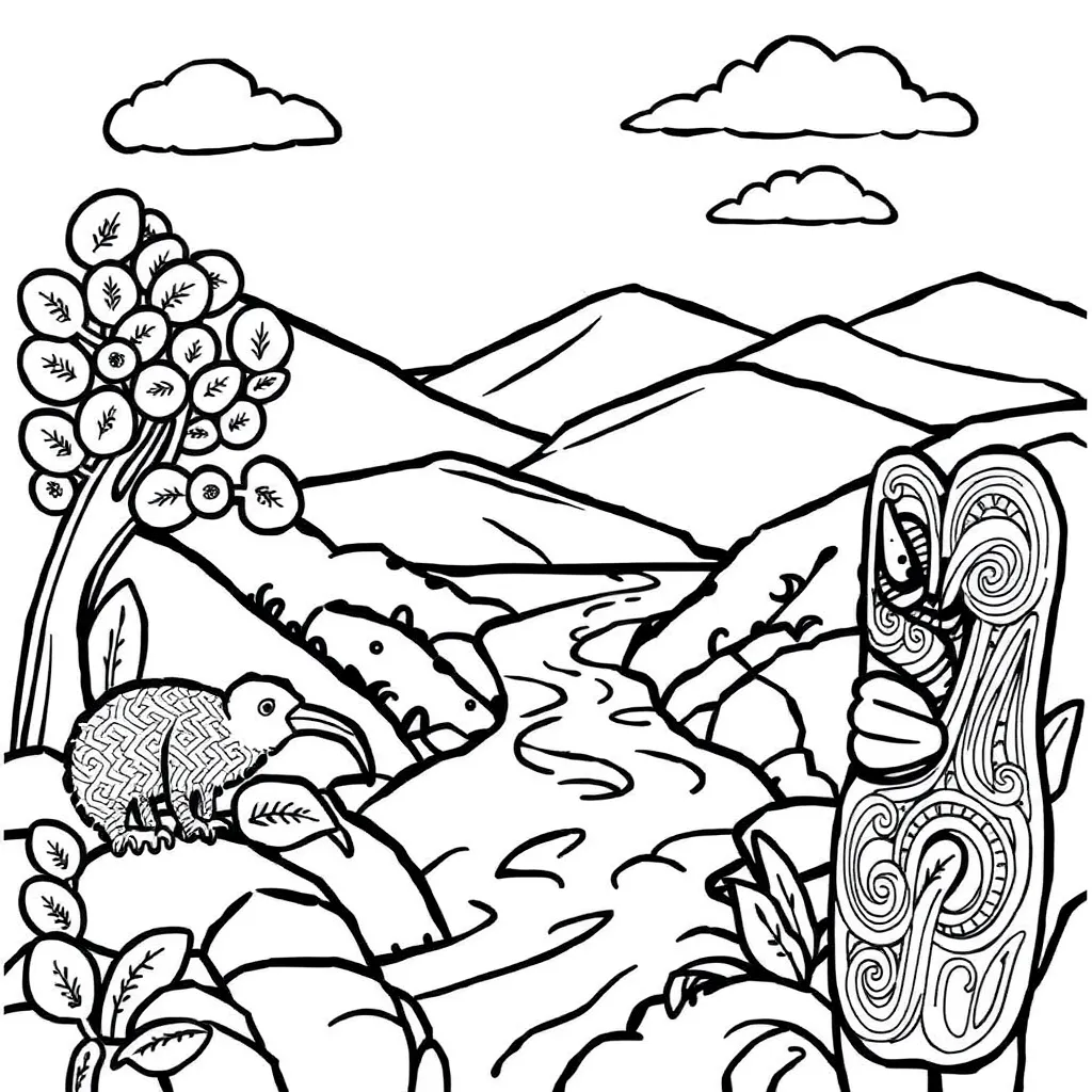 Green leaves and nature illustration