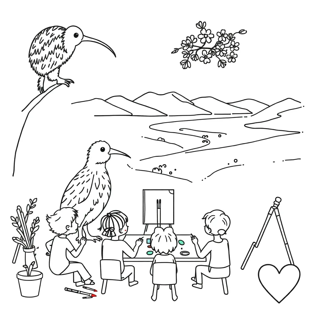 Letter writing illustration