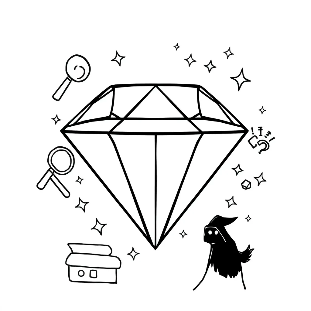 Hope Diamond illustration