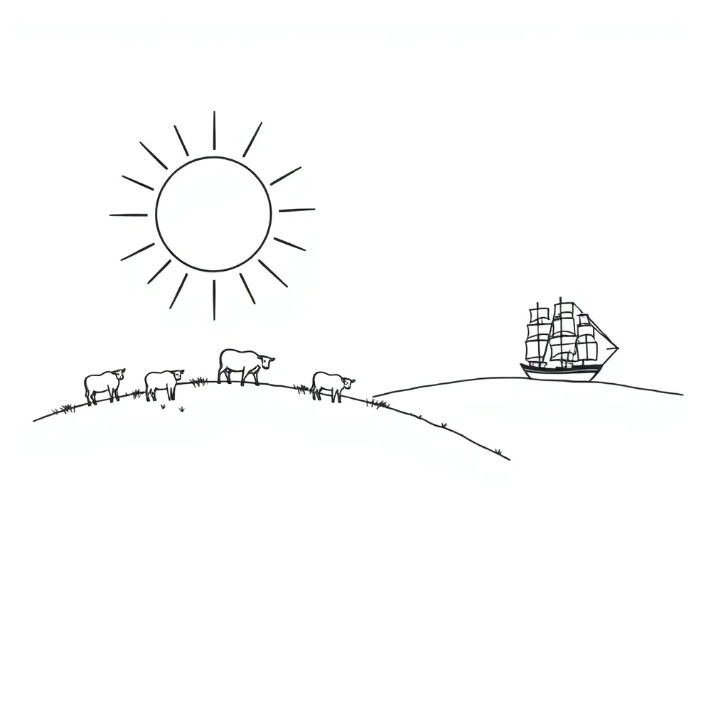 Sacred cattle grazing on Helios's island