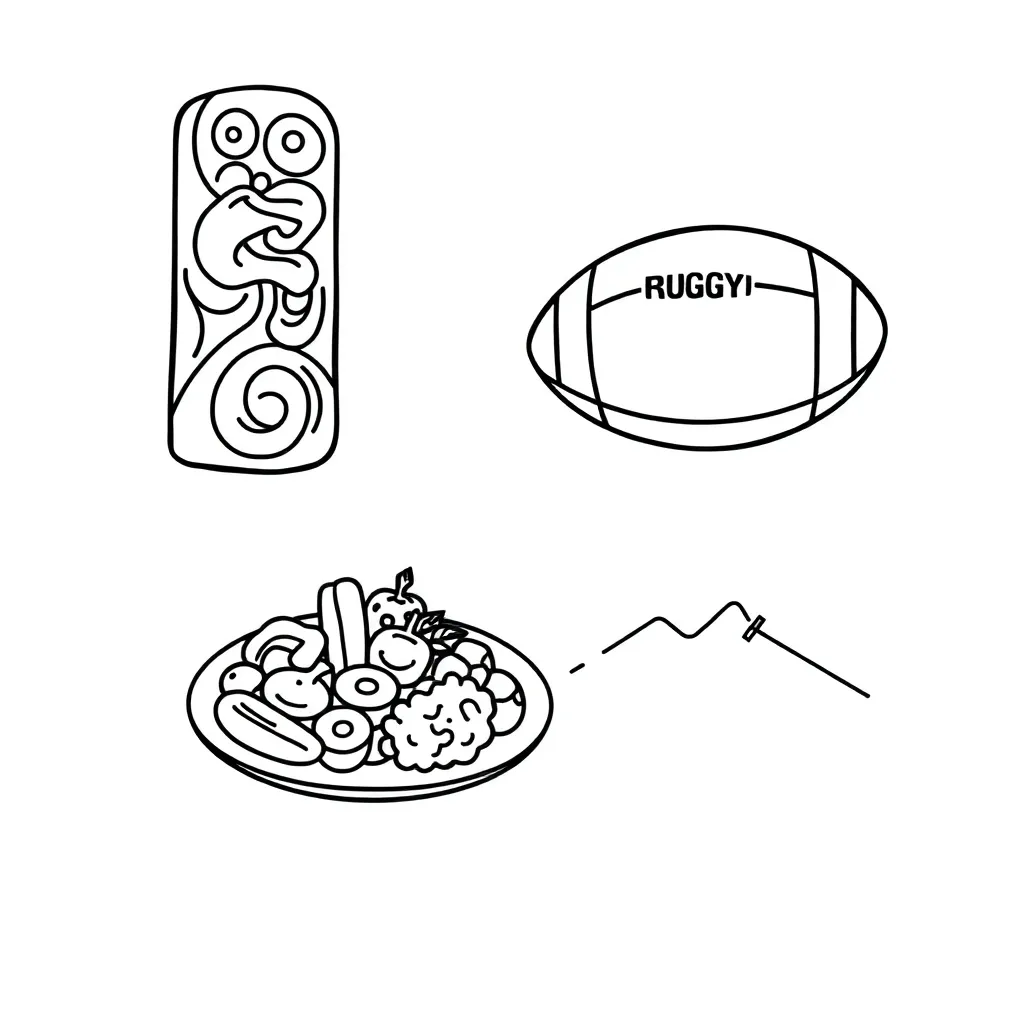 Athletes and healthy foods illustration