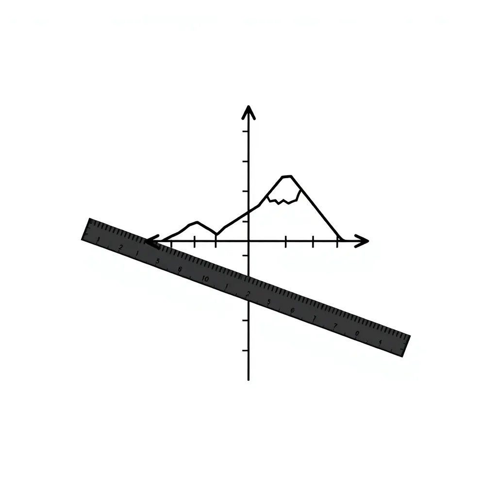 Slope diagram showing rise over run