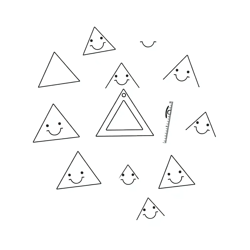 Triangle worksheet illustration