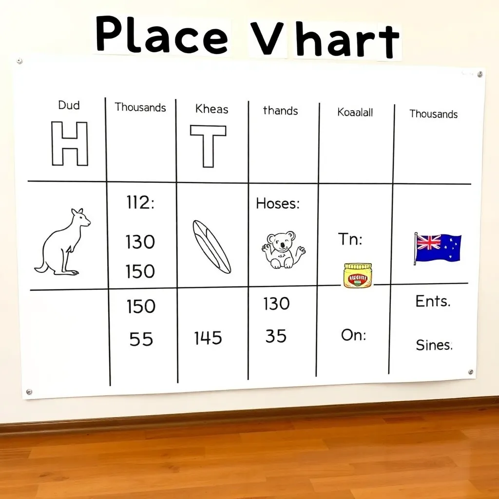 Place value chart illustration