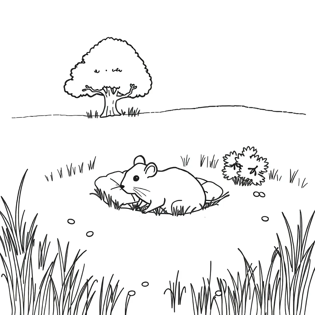 Cute mouse illustration