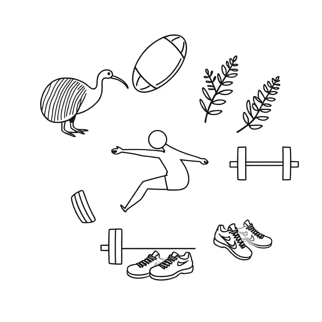 Students exercising and stretching