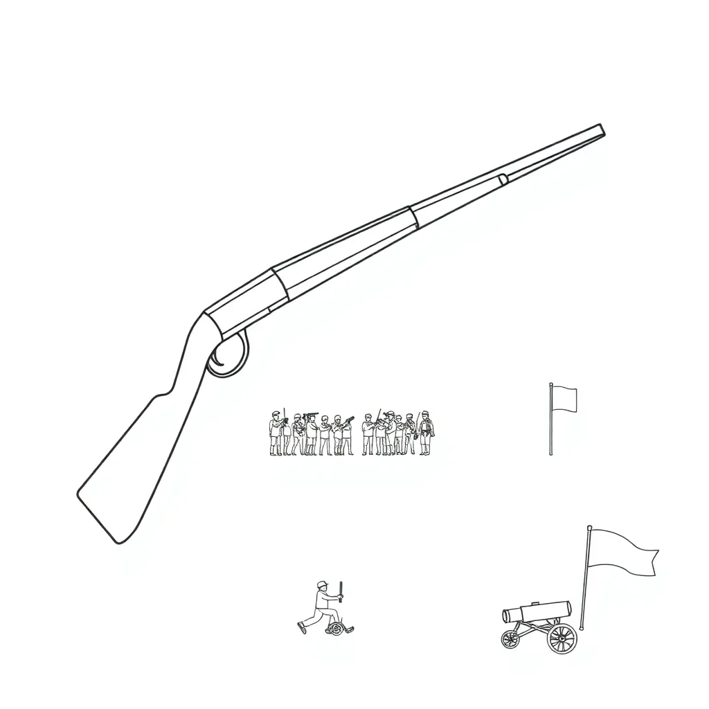 Historical musket illustration