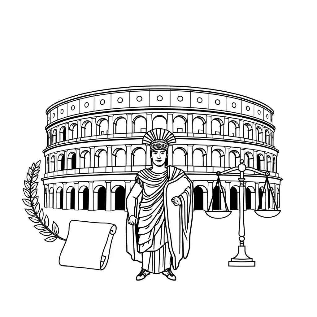 Roman Republic government illustration
