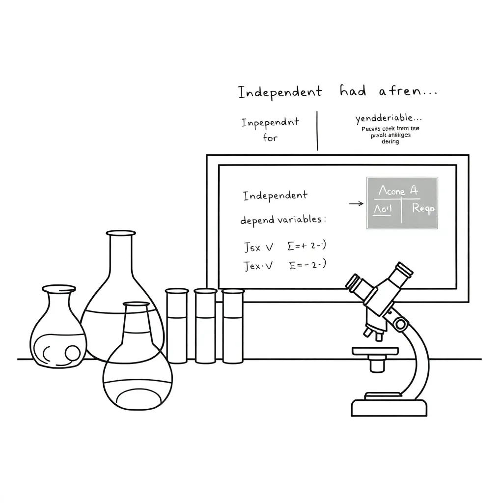 Science experiment illustration