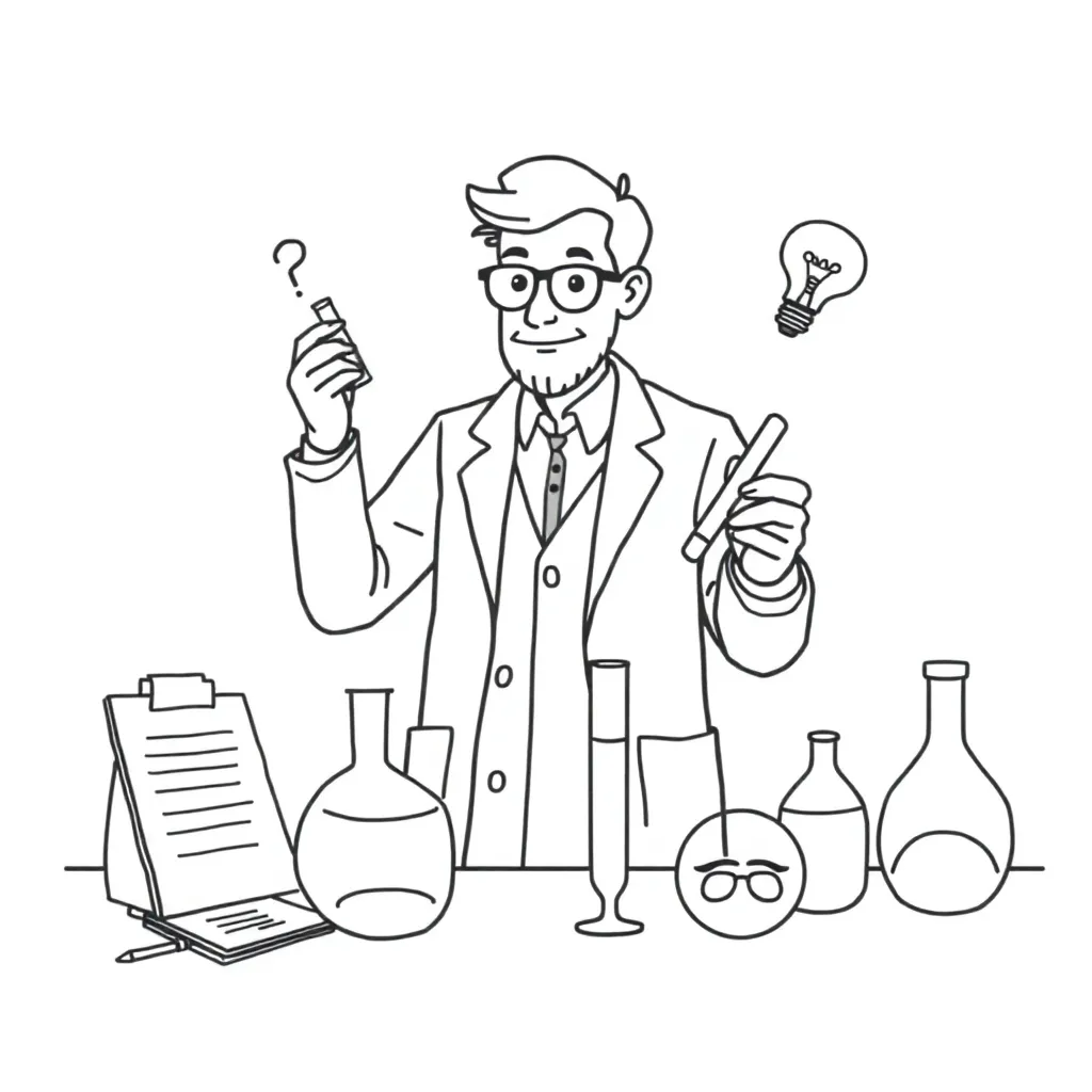 Scientific method illustration
