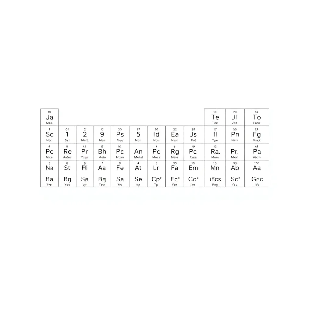 Periodic table illustration