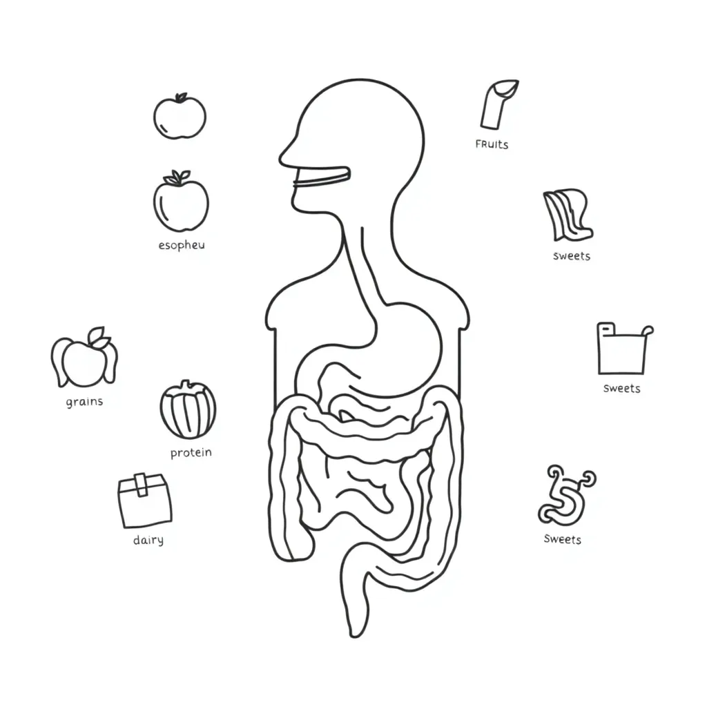 Digestive system diagram