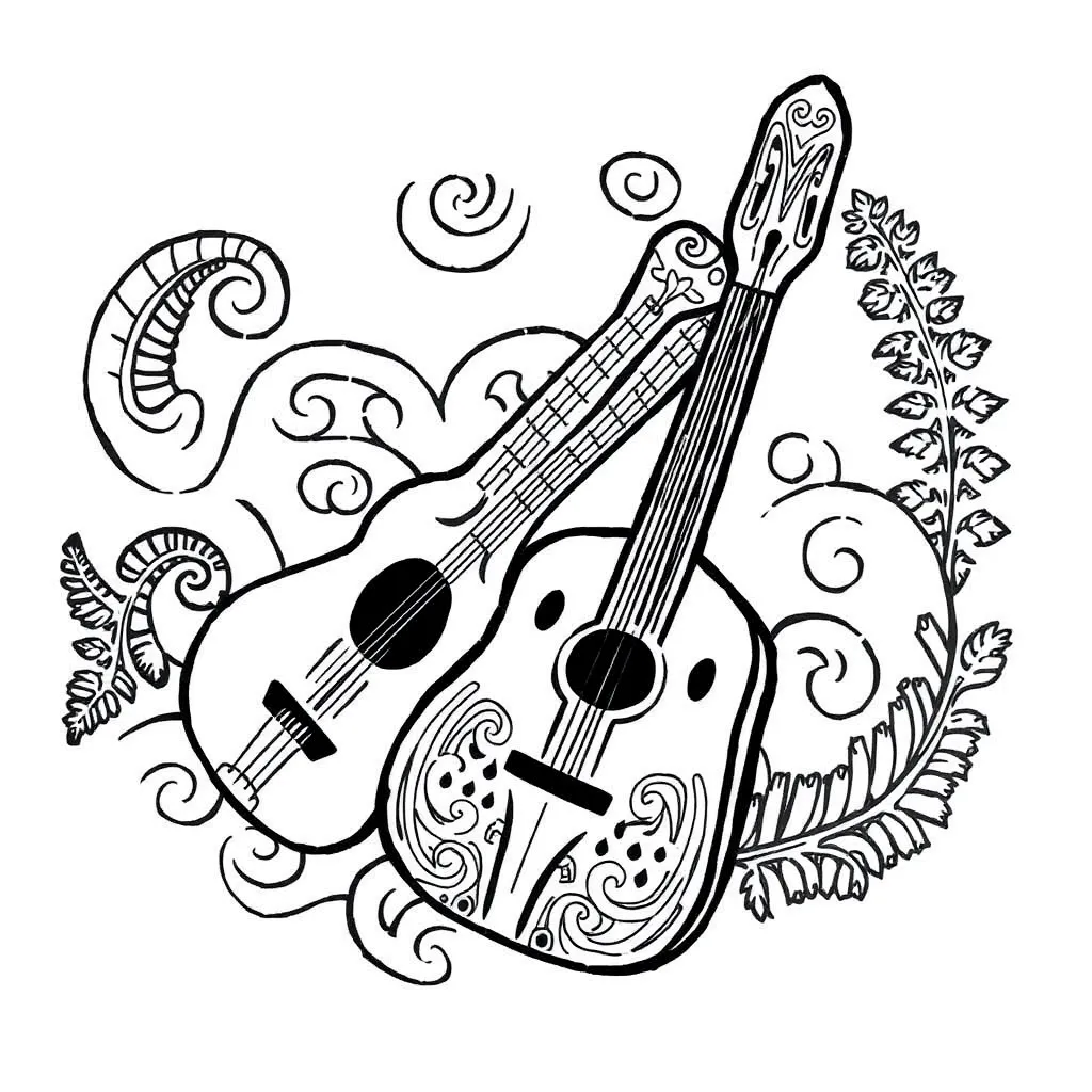 Group music performance illustration