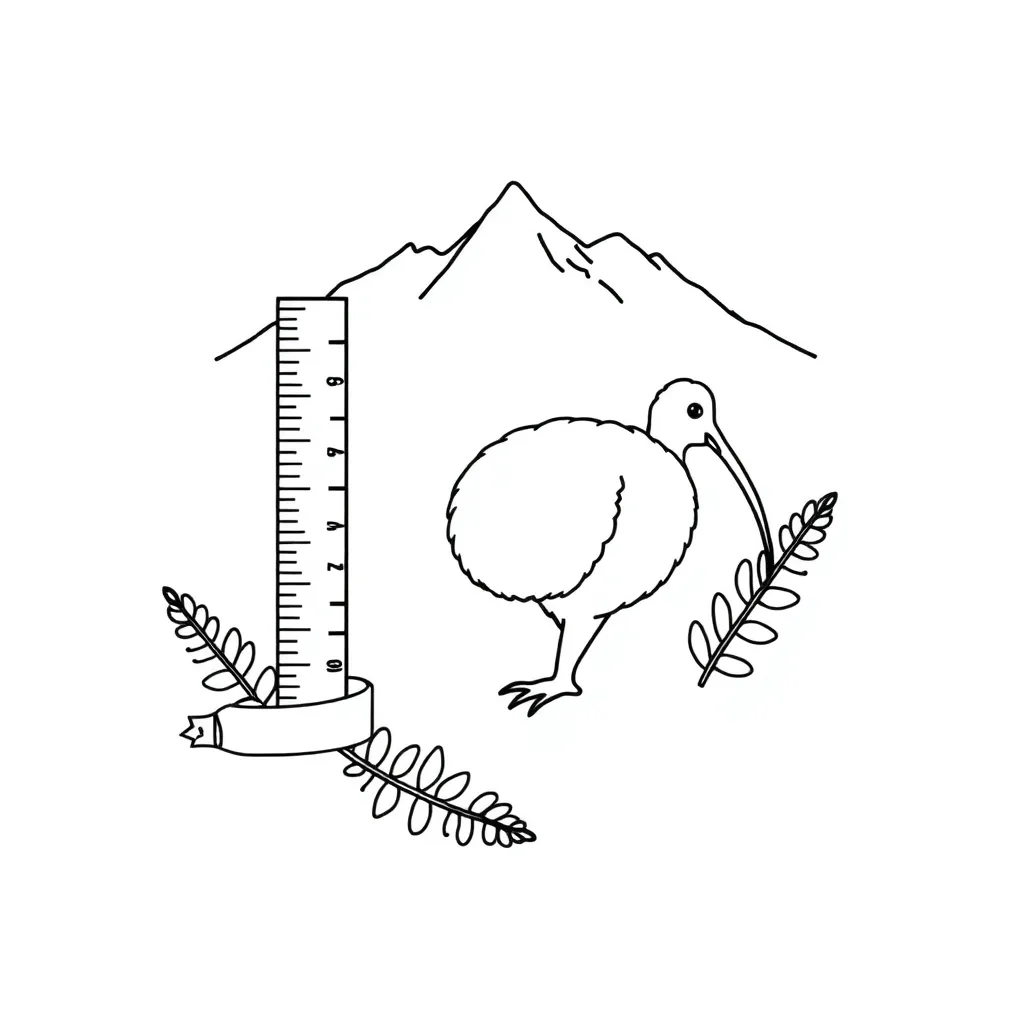 Metric ruler and measuring tools