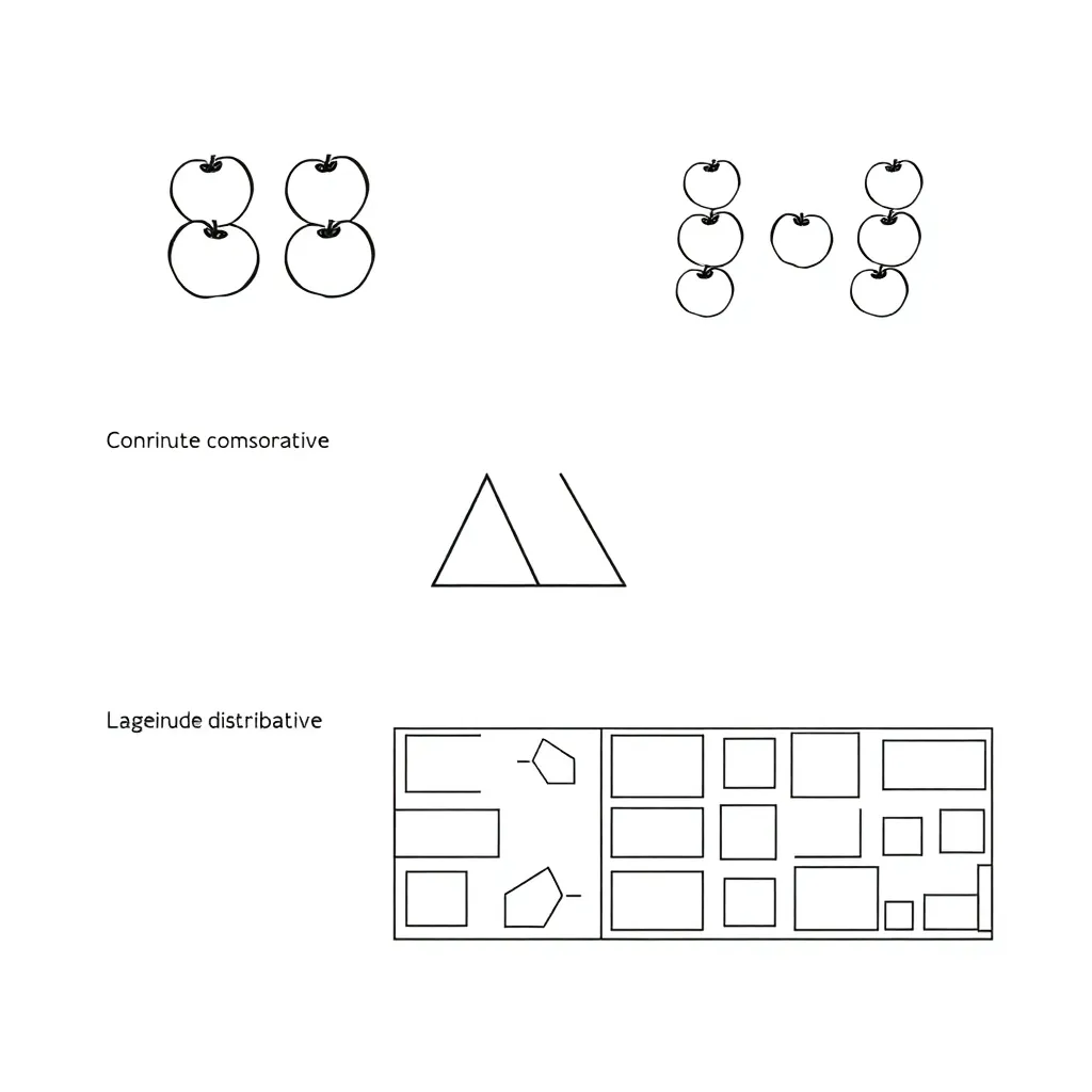 Mathematical properties illustration