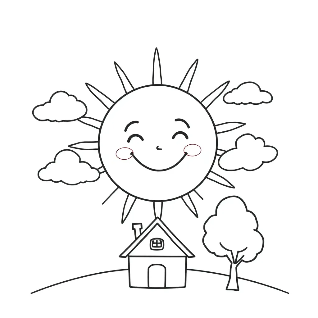 Sight words flashcard illustration