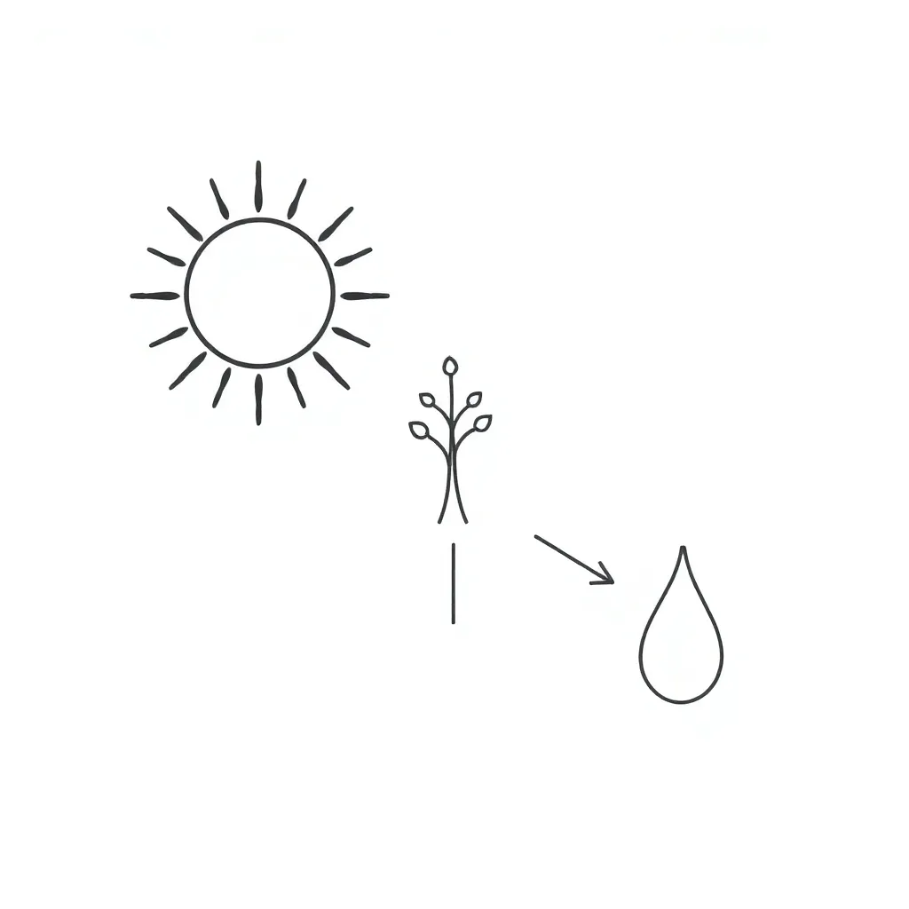 Atoms and energy particles illustration