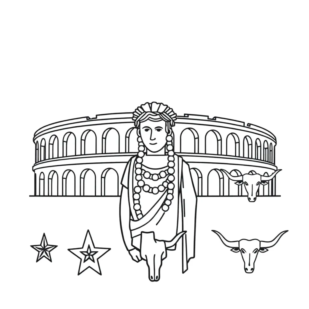 Roman eagle and SPQR symbol