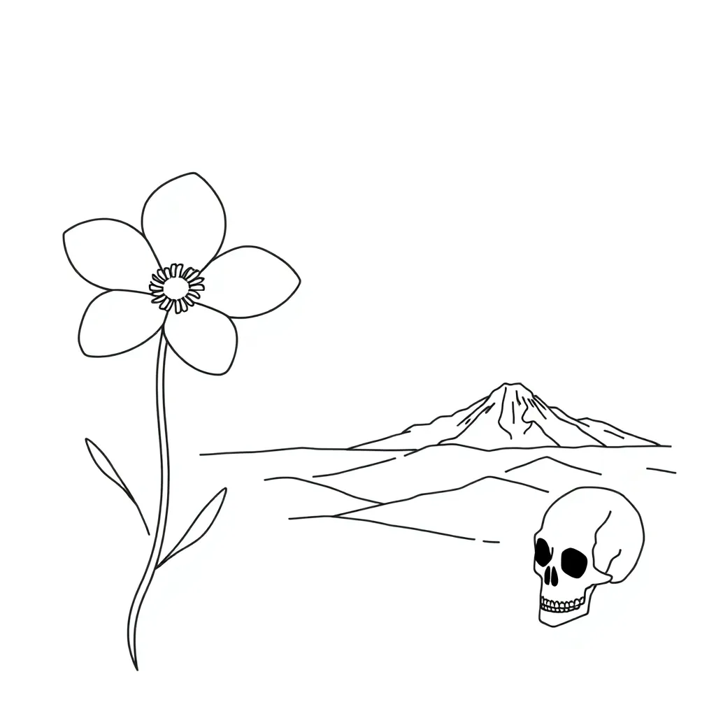 Georgia O'Keeffe flower painting