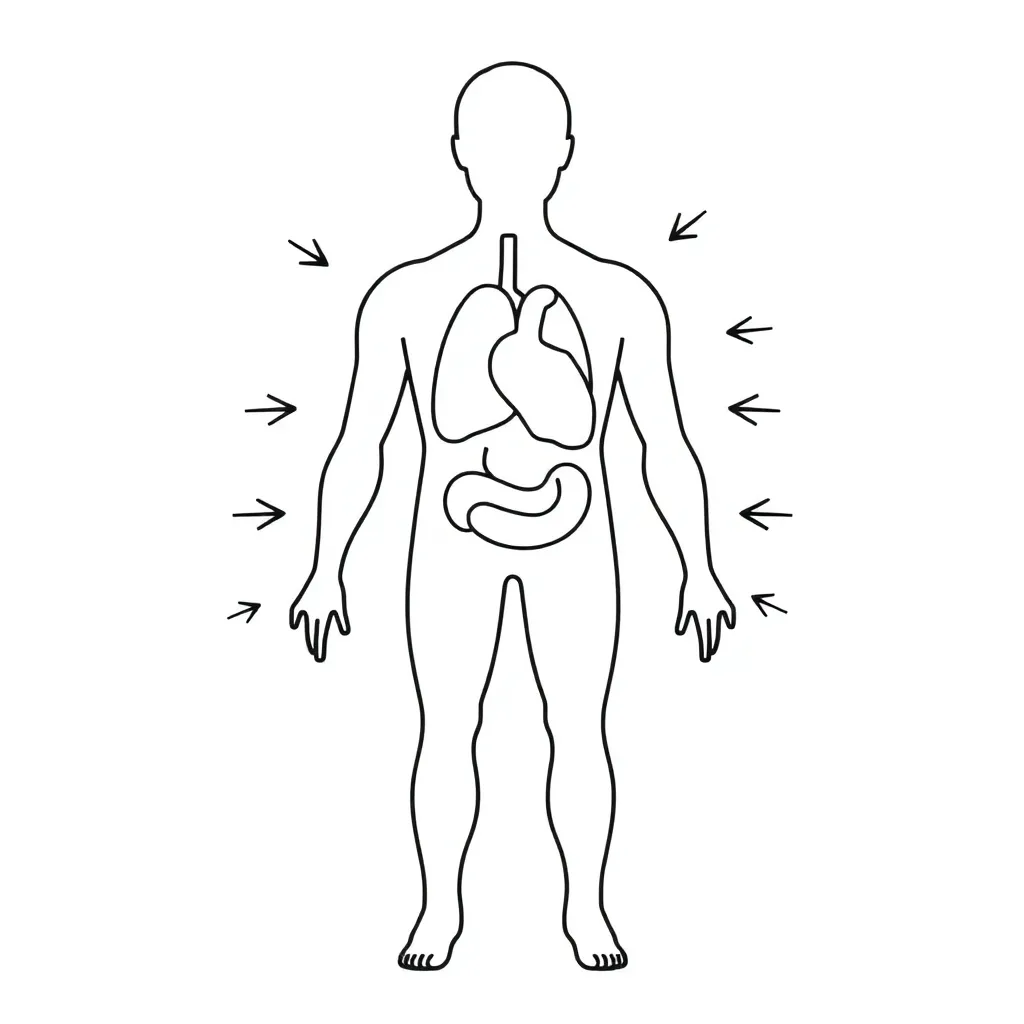 Human body systems diagram