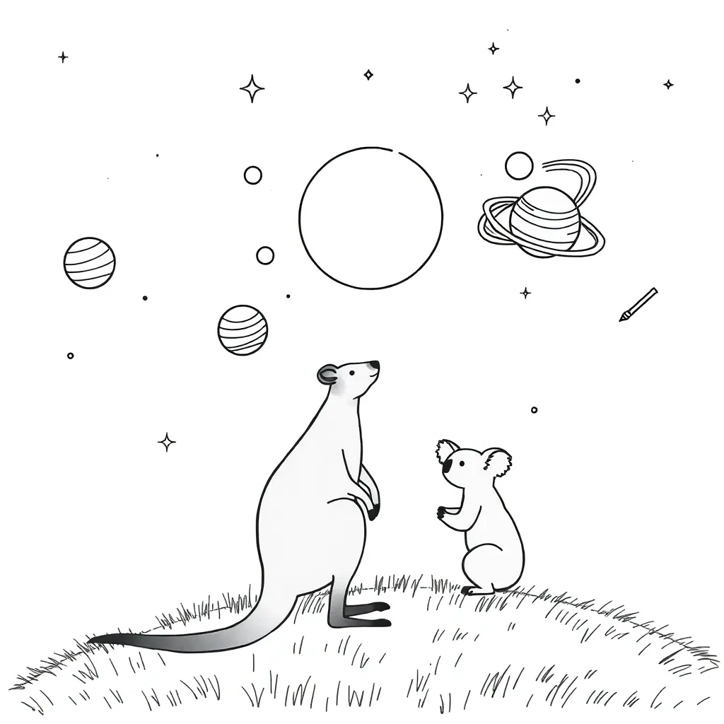 Solar system illustration