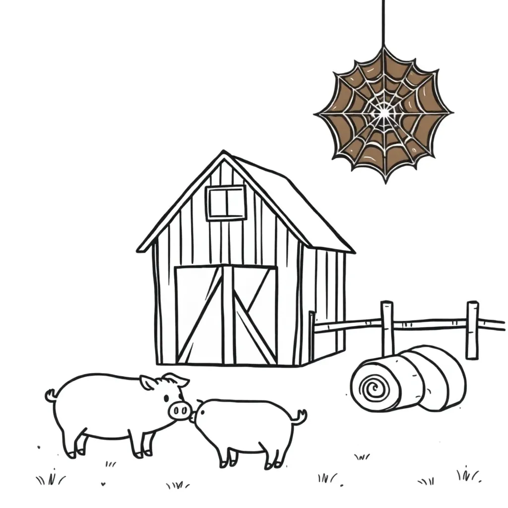 Charlotte's Web characters illustration