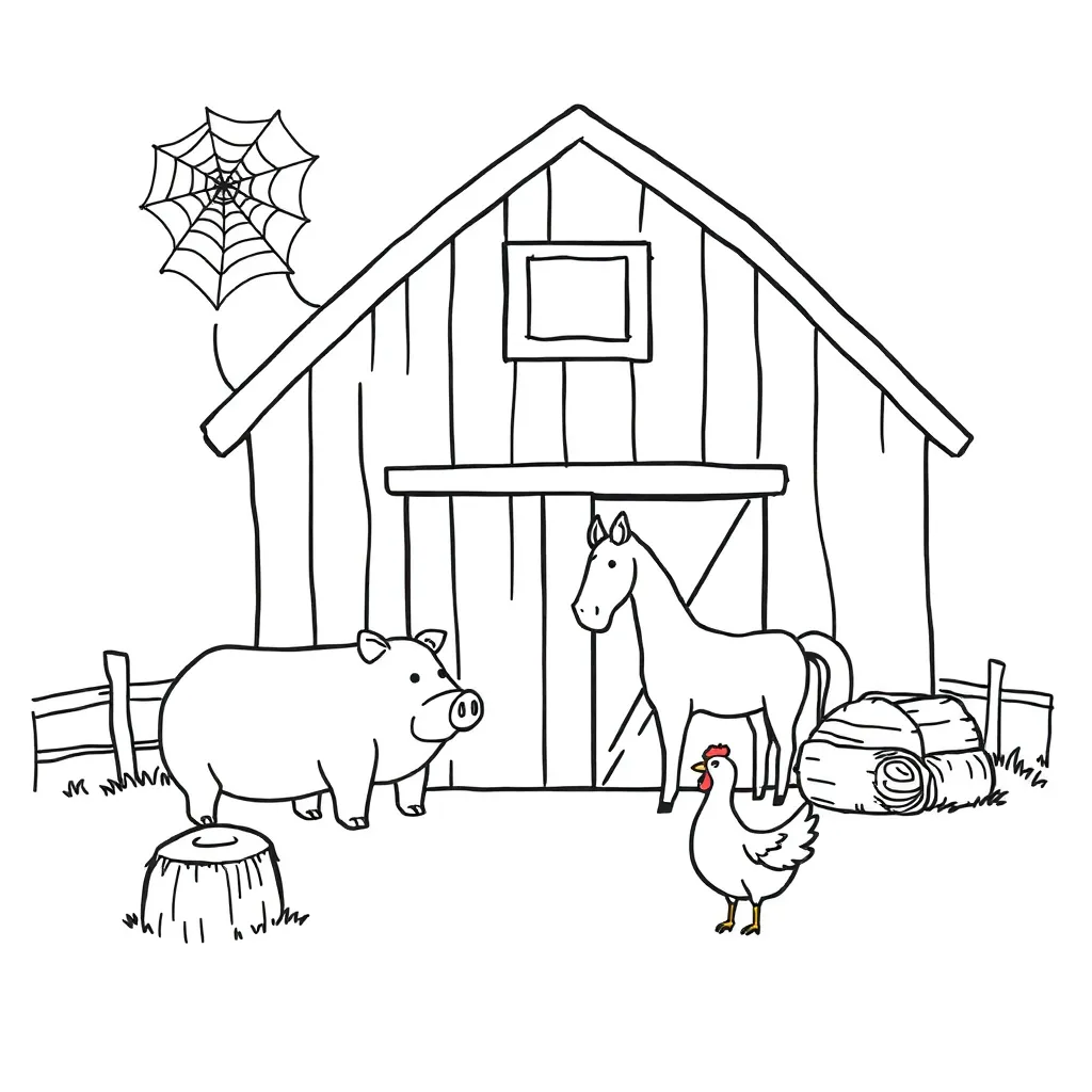Charlotte's Web characters illustration