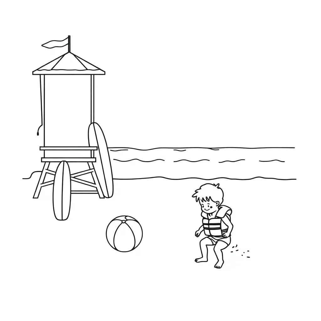 Water safety illustration