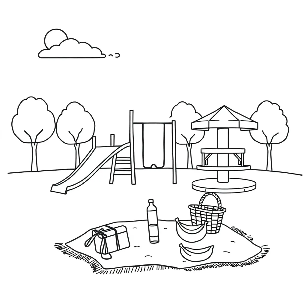 Children playing at a park