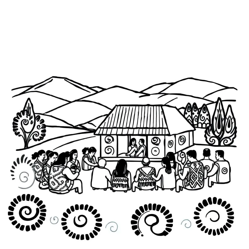 Athletics Day illustration with children running and families cheering
