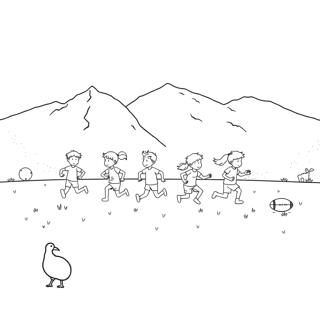 Children running with proper form