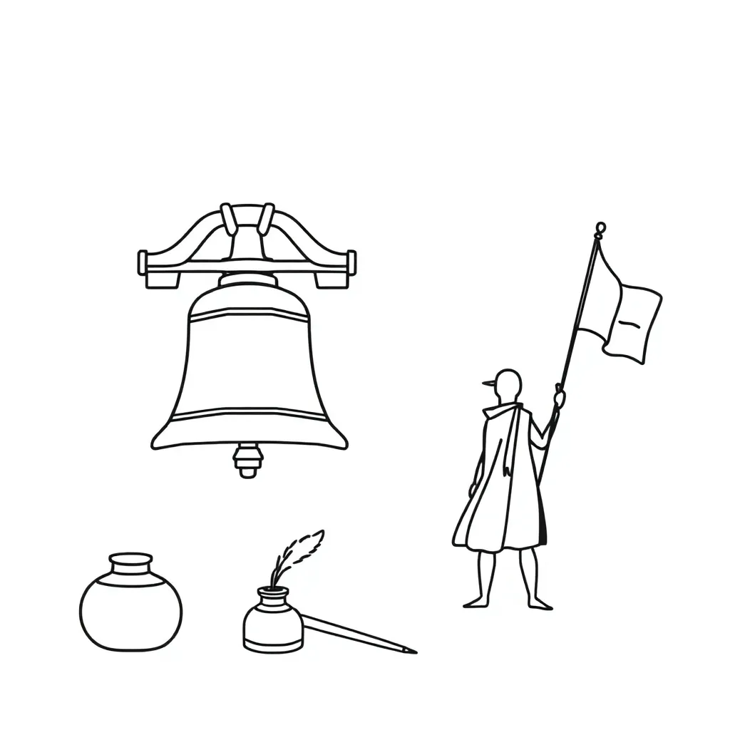 Guillotine and French Revolution scene