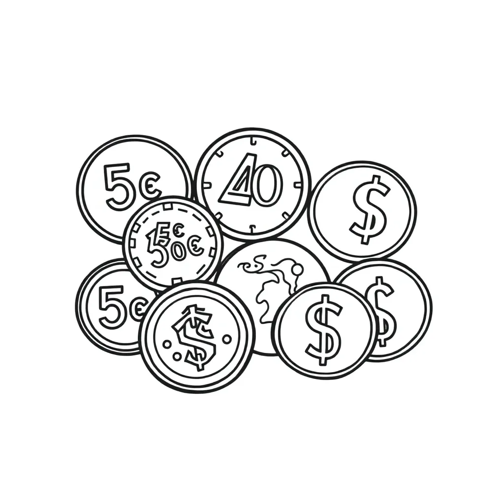 Decimal grids and number line illustration