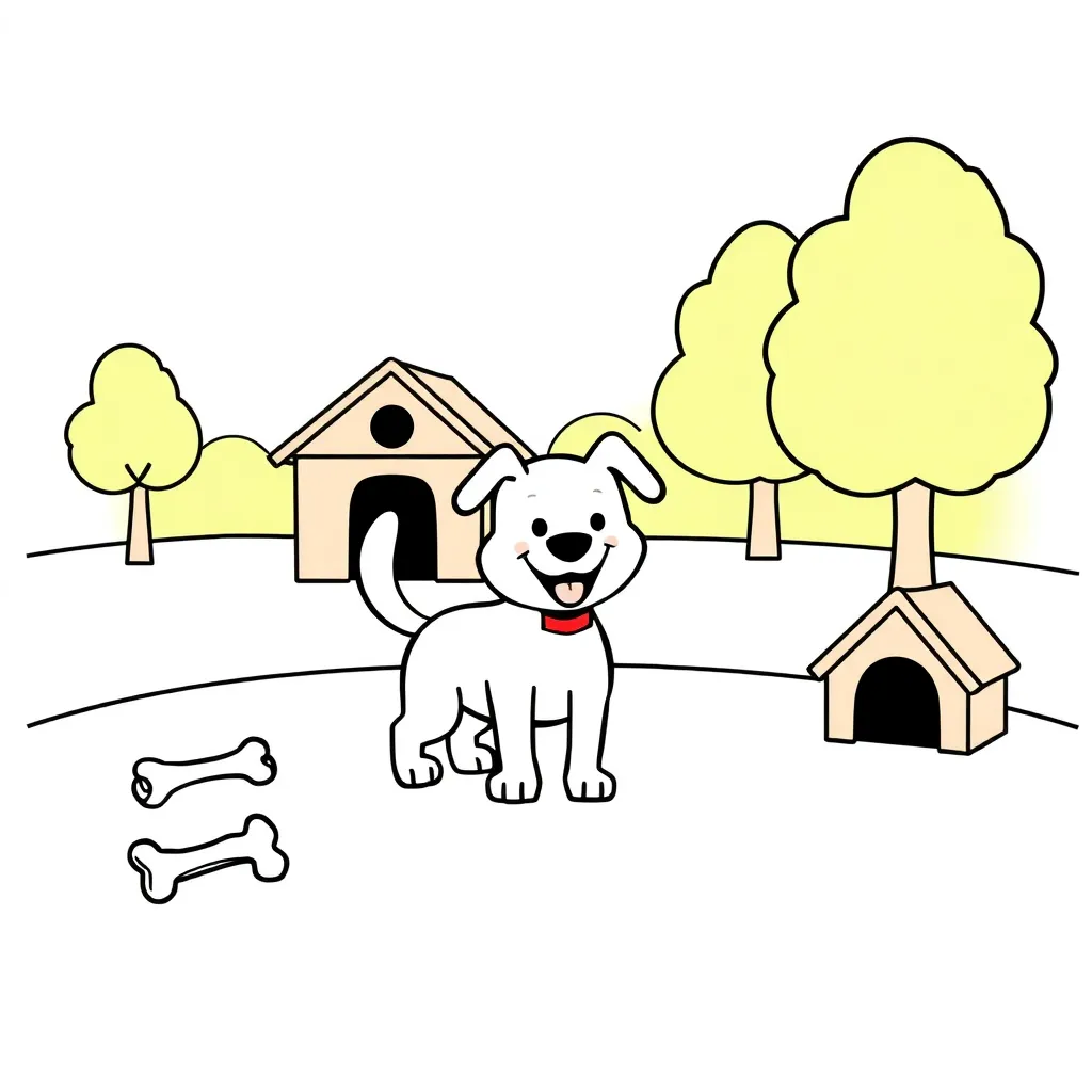 Friendly golden retriever dog