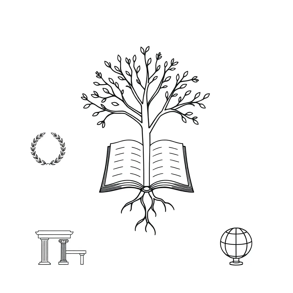 Latin roots illustration