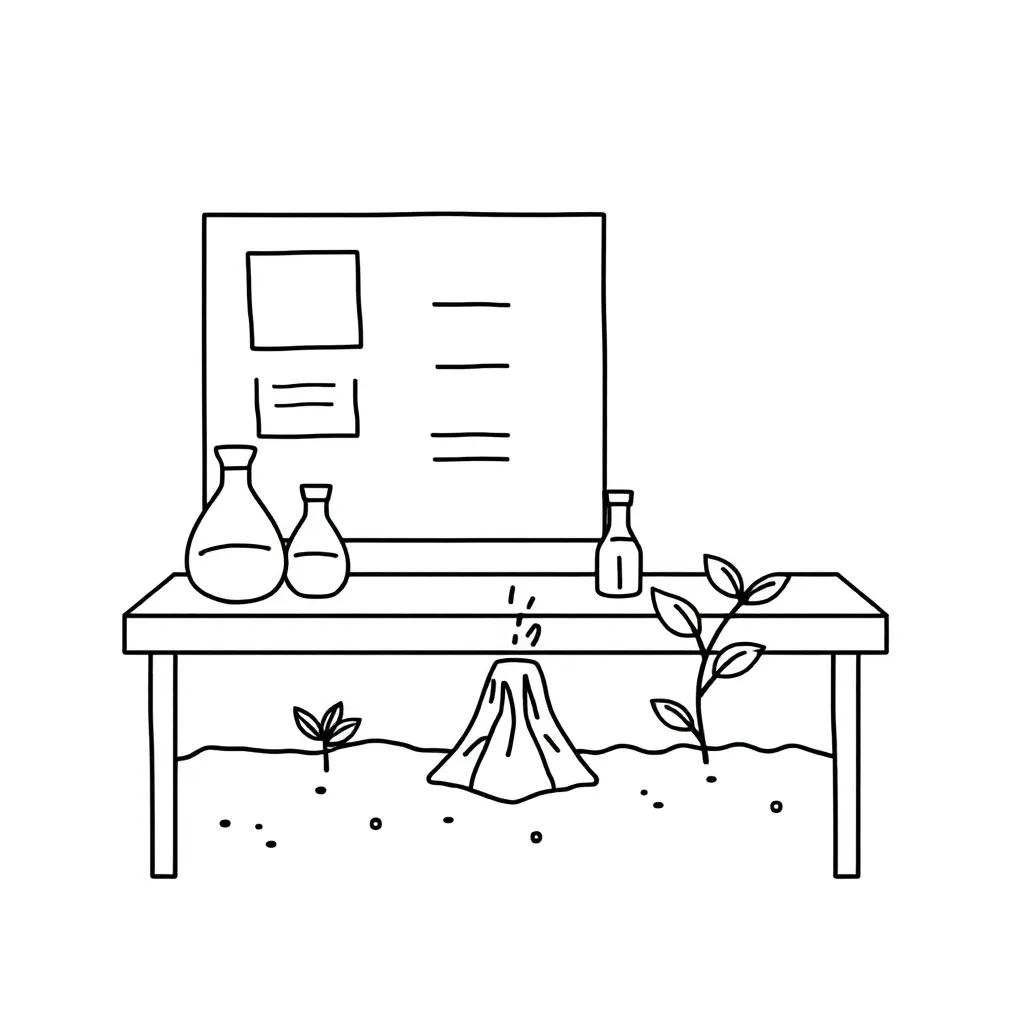 Student conducting science experiment