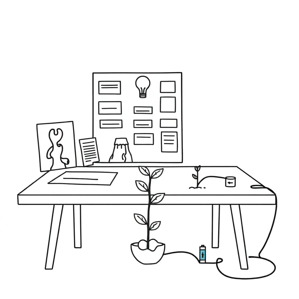 Science fair project illustration