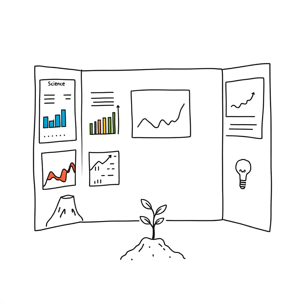 Science fair project illustration