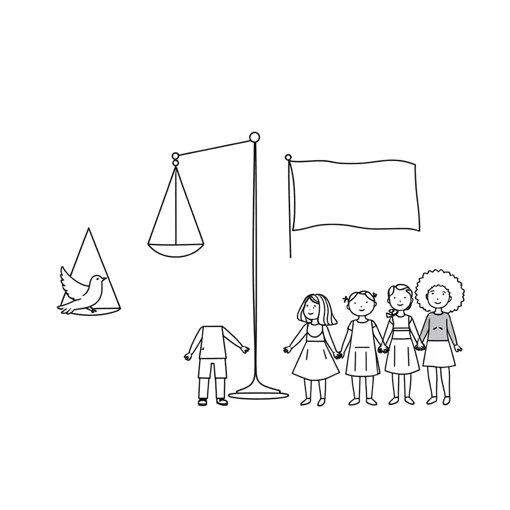 US and Canadian flags representing democratic freedoms