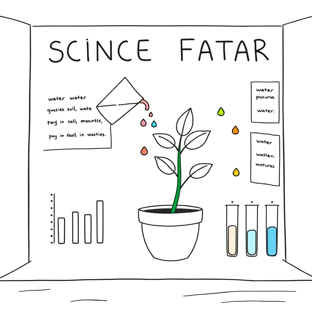 Water absorption experiment illustration
