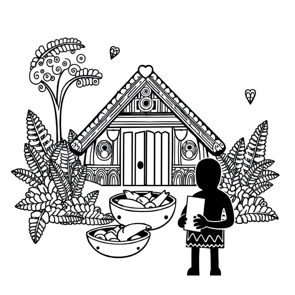 Nutrition research and healthy foods illustration