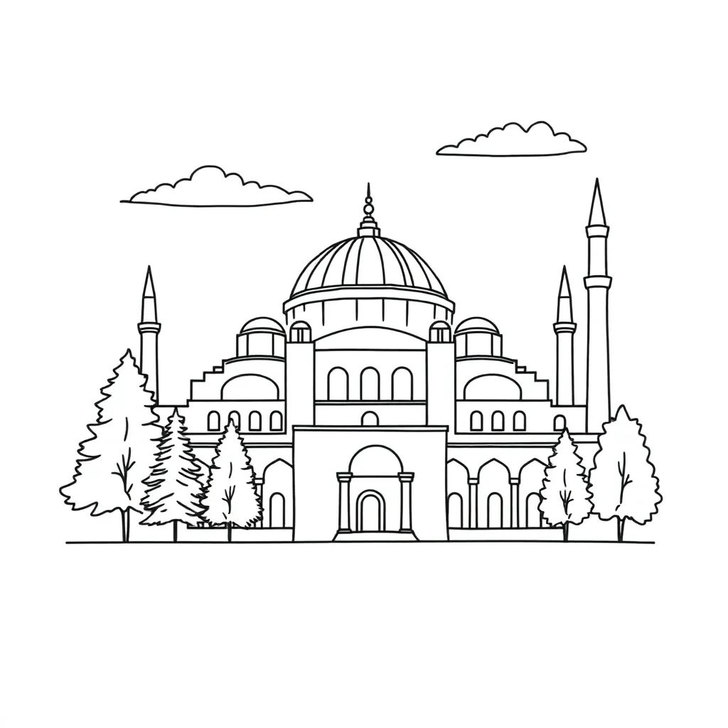 Hagia Sophia dome and architecture