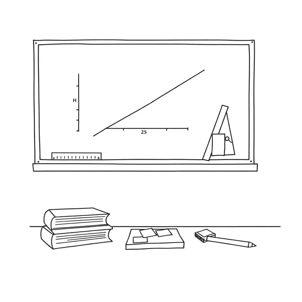 Graph with slope illustration