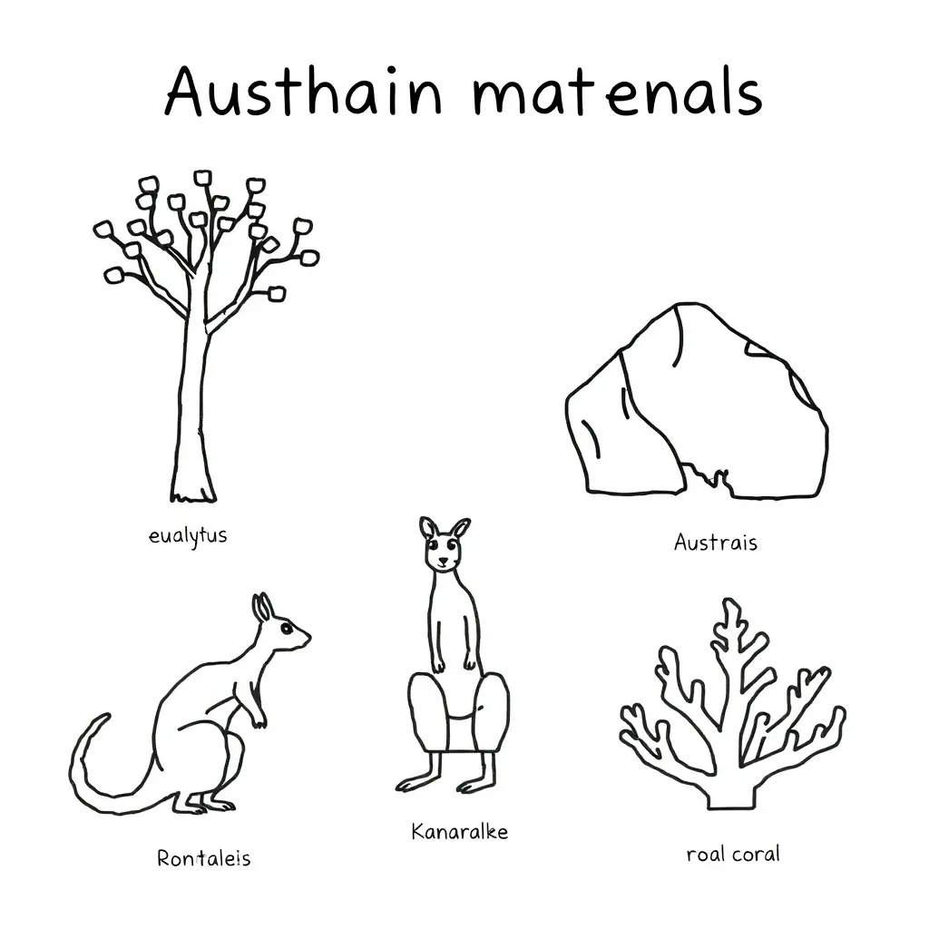 Different materials like metal, wood, plastic and glass