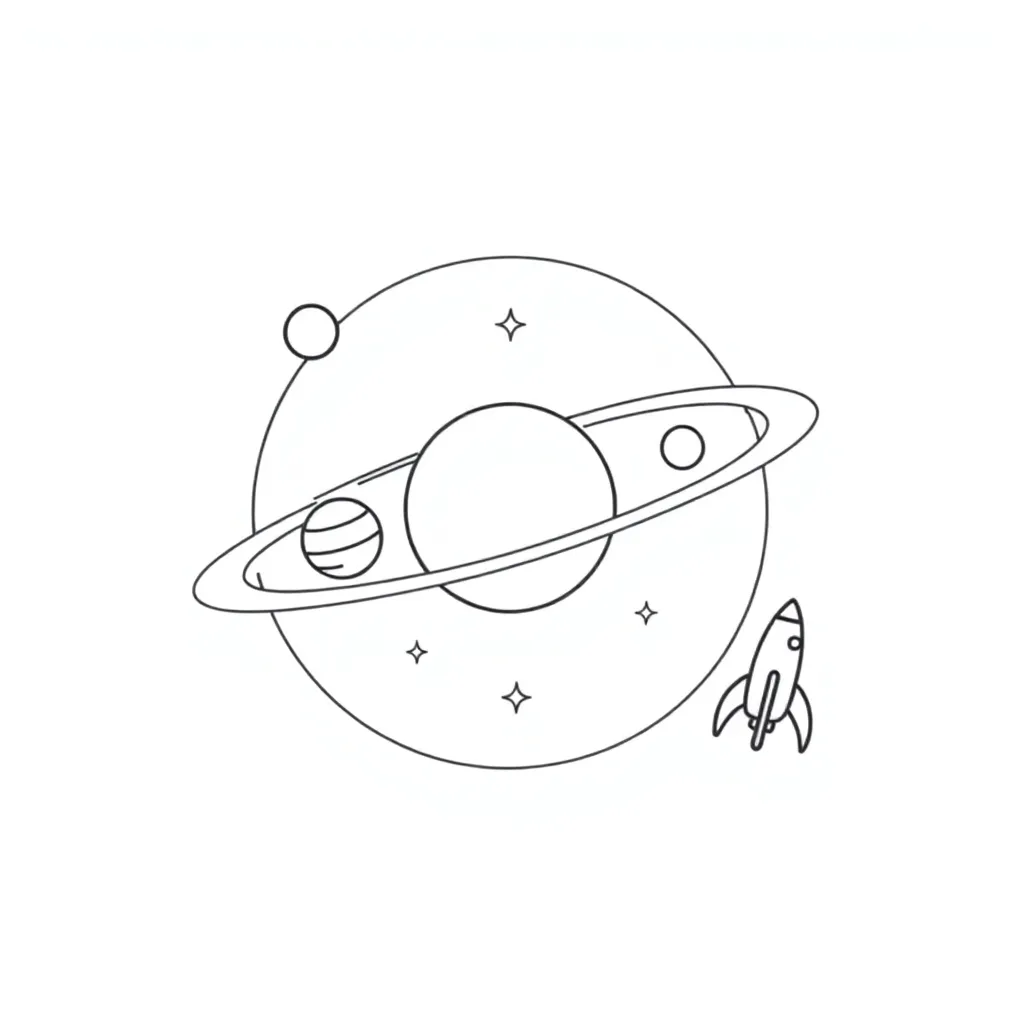 Solar system illustration