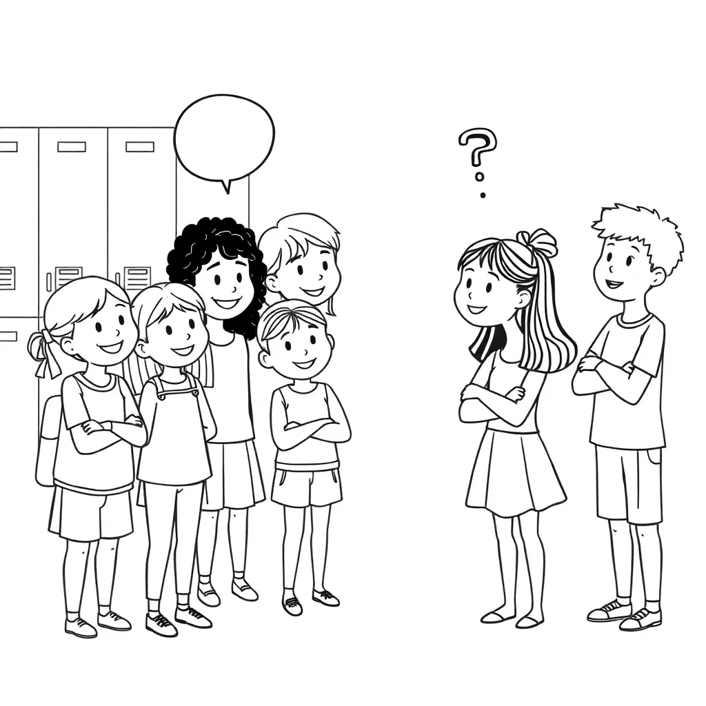 Two students having a conversation